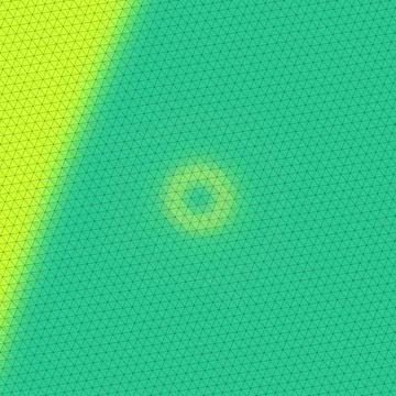 Abstract retro Artistic Low Polygon triangle strip with Geometric grid Mesh patt Illustrazione stock
