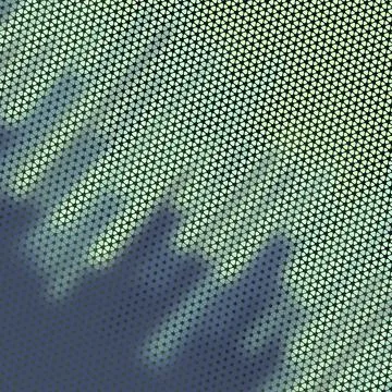 Abstract retro Artistic Low Polygon triangle strip with Geometric grid Mesh Stockillustratie