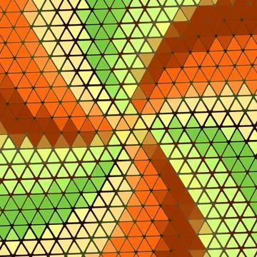 Abstract retro Artistic Low Polygon triangle strip with Geometric grid Mesh 库存插图