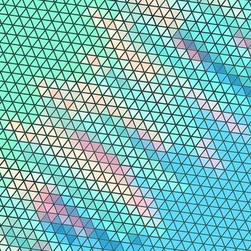 Abstract retro Artistic Low Polygon triangle strip with Geometric grid Mesh Illustrazione stock
