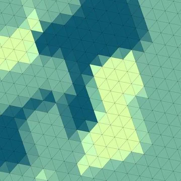 Abstract retro Artistic Low Polygon triangle strip with Geometric grid Mesh 库存插图