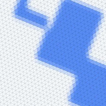 Abstract retro Artistic Low Polygon triangle strip with Geometric grid Mesh Illustrazione stock