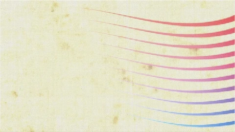 An abstract retro background featuring a wavy gradient pattern of horizontal Stock Footage 309951475