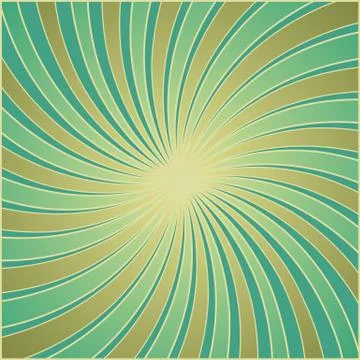 Abstract retro background made of green stripes Illustrazione stock