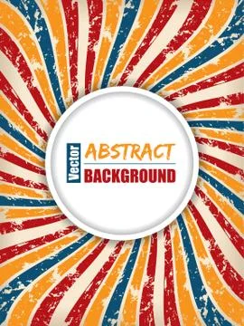 Abstract retro background with text container Stock Illustration