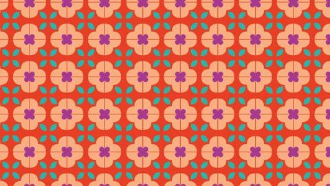 Abstract retro blossom background Illustrazione stock