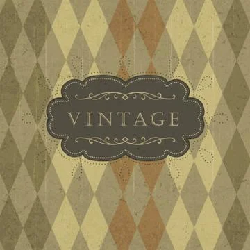 Abstract retro card with space for text. Ilustración de archivo