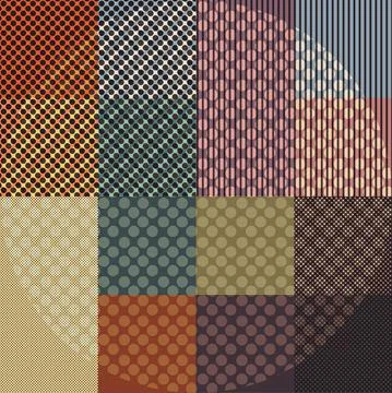 Abstract Retro Checkered Pattern Stock Illustration