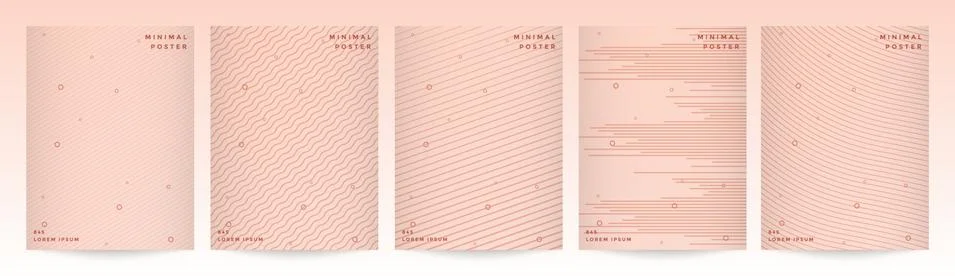 Abstract retro color pattern texture for book cover template vector set 스톡 일러스트