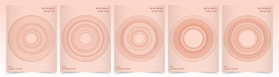 Abstract retro color pattern texture for book cover template vector set Stock Illustration