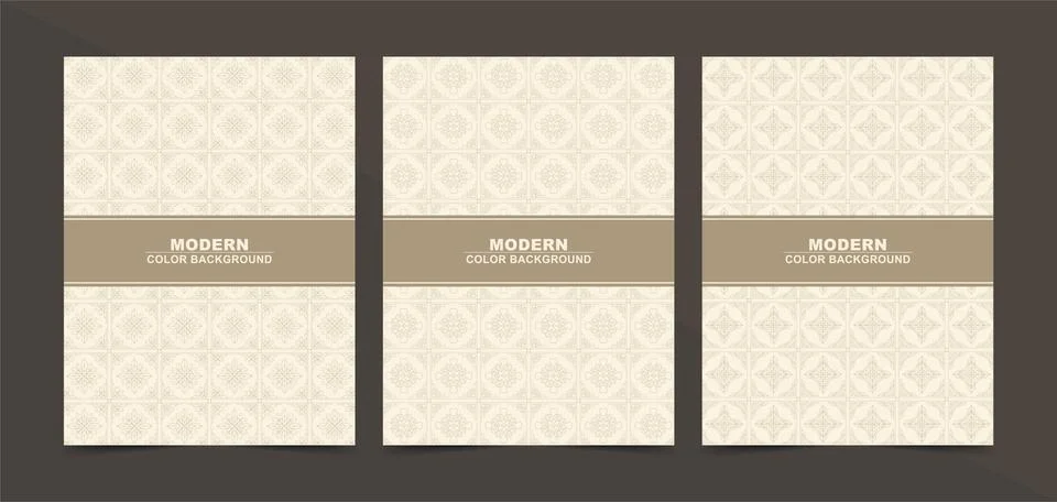 Abstract retro color pattern texture for book cover template vector set Stockillustratie