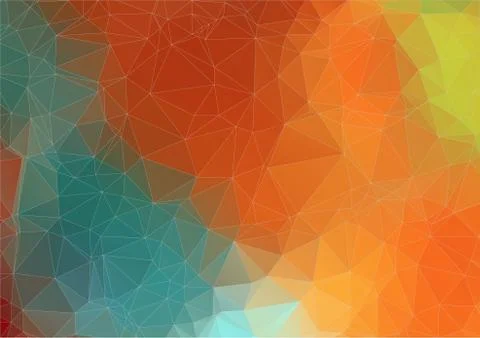Abstract retro color triangle background Stock Illustration