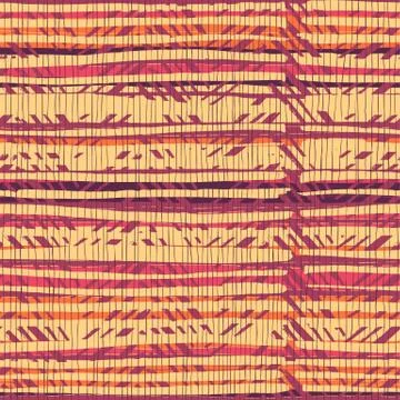 Abstract retro colors stripes pattern. Seamless hand-drawn lines vector desig Stock Illustration