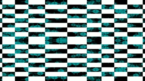 Abstract retro cyber grid background seamless checkerboard pattern teal dig.. Stock Footage 336162029