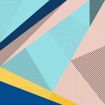 Abstract retro design background, memphis style. Stock Illustration