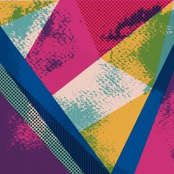 Abstract retro design background, memphis style. Stock Illustration