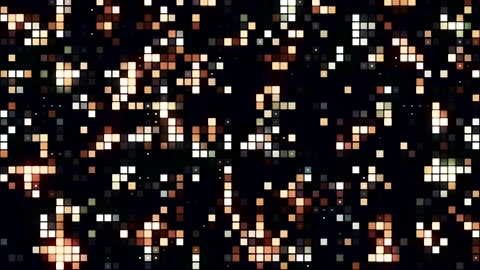 Abstract retro gaming background with blinking pixels, seamless loop. Motion Stock Footage 159970144
