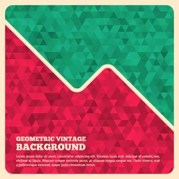 Abstract Retro Geometric Background. Stock Illustration