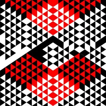 Abstract Retro Geometric Background. Vector Stock Illustration