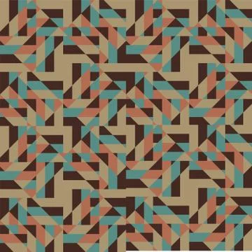 Abstract Retro Geometric Background. Vector Stock Illustration