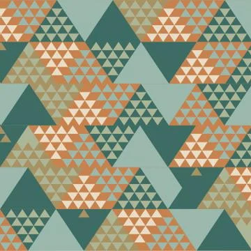 Abstract Retro Geometric Background. Vector Stock Illustration