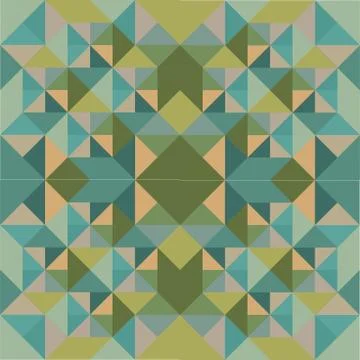 Abstract Retro Geometric Background. Vector Stock Illustration