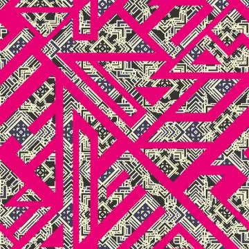 Abstract retro geometric pattern Stock Illustration