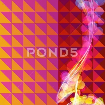 Abstract retro mosaic vector background Stock Illustration