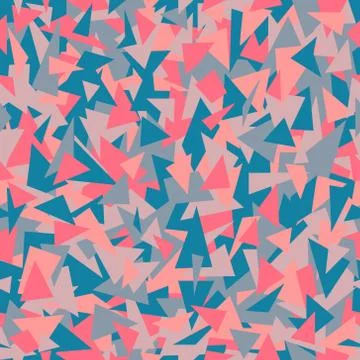 Abstract retro mosaic vector seamless pattern Stock Illustration