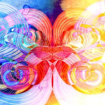 Abstract retro multicolored background Stock Illustration