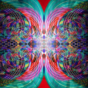 Abstract retro multicolored background Stock Illustration