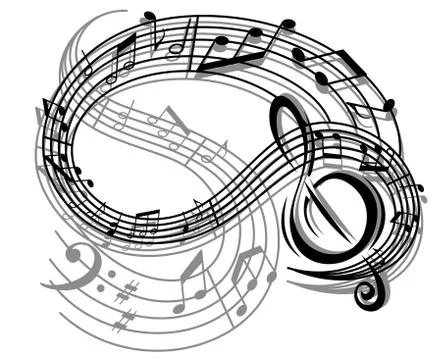 Abstract retro music background Illustrazione stock