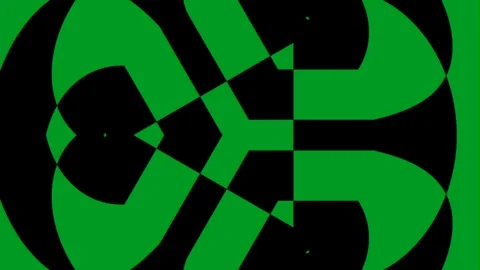 Abstract retro optical illusion geometric pattern background loop Stock Footage 337496956