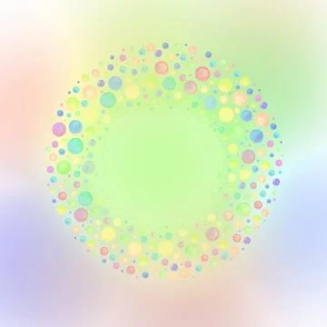 Abstract retro pastel pattern. Round shapes texture Stock Illustration