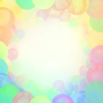 Abstract retro pastel pattern. Round shapes texture Stock Illustration