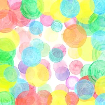 Abstract retro pastel pattern. Round shapes texture イラスト素材
