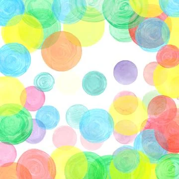 Abstract retro pastel pattern. Round shapes texture Stock Illustration