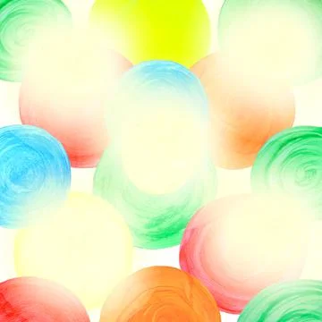 Abstract retro pastel pattern. Round shapes texture Illustrazione stock