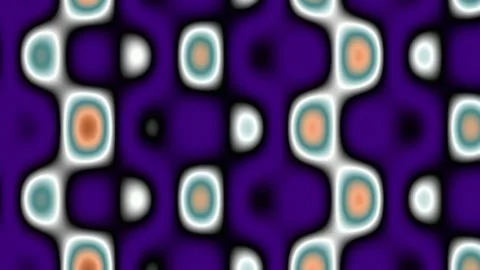 Abstract retro pattern background with flowing curves, vibrant orange and b.. Stock Footage 342204799