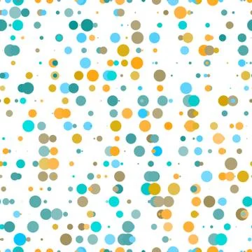 Abstract retro pattern with colorful dots Stock Illustration
