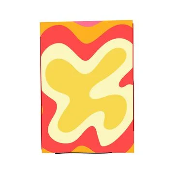 Abstract retro pattern creating colorful wavy shapes イラスト素材