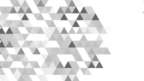 Abstract retro pattern of geometric shapes. Gray gradient mosaic backdrop. Stock Footage 281562762