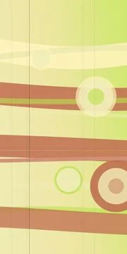 Abstract retro pattern with layered geometric stripes and circles in warm y.. 스톡 일러스트