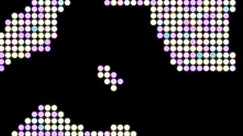 Abstract retro pixelated background with randomly moving digital colorful 스톡 일러스트