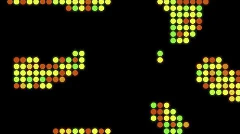 Abstract retro pixelated background with randomly moving digital colorful Stock Illustration