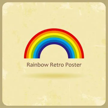 Abstract retro rainbow background. Vector illustration Illustrazione stock