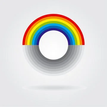 Abstract retro rainbow background. Vector illustration Stock Illustration