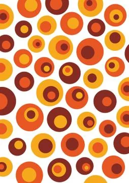 Abstract retro round Stock Illustration