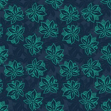 Abstract retro seamless with grapes pattern Stock Illustration