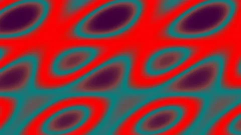 Abstract Retro Seamless Pattern Background in Teal and Maroon Geometric Waves Stock Footage 341058706